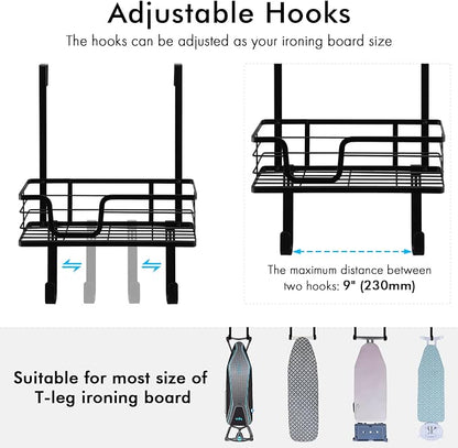 KES Over The Door Ironing Board Holder Door Mount T Shape Ironing Board Hanger - Image 2
