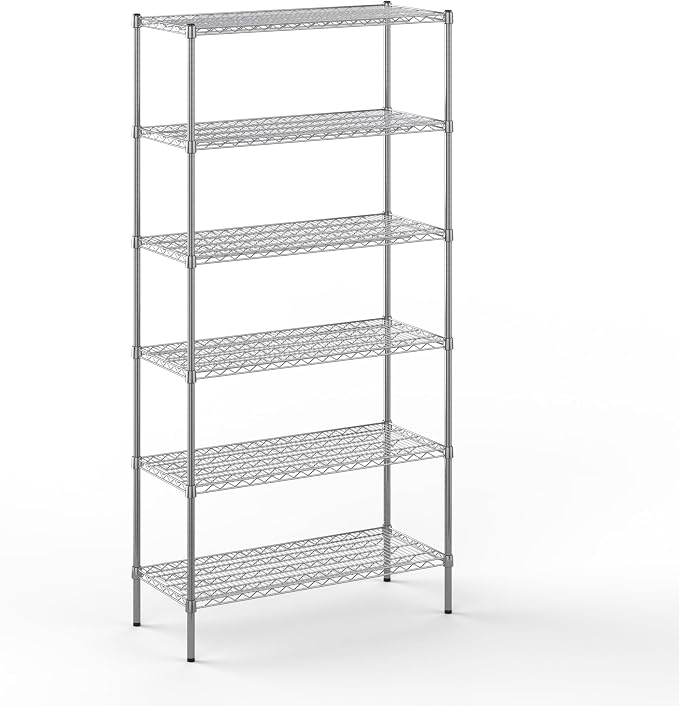 18" Deep x 42" Wide x 86" Height Wire Shelving Kit | 6-Tier | NSF Commercial by Regal+Altair