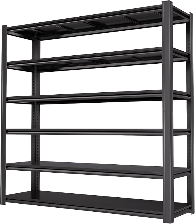 84“H 6T Garage Shelving Heavy Duty Storage Shelves 3500 LBS Adjustable Metal by LIJIUHOME