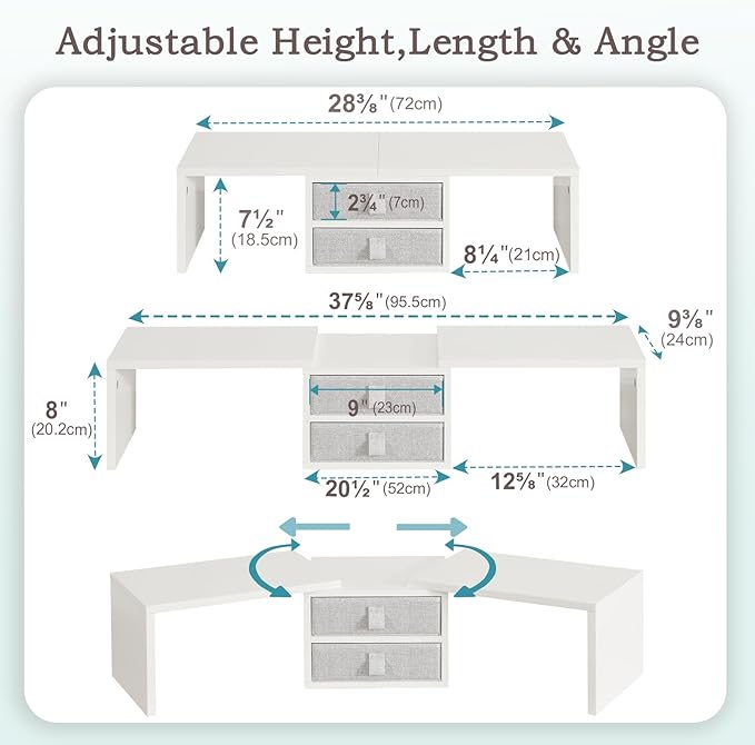 TEAMIX Dual Monitor Stand Riser - Image 4