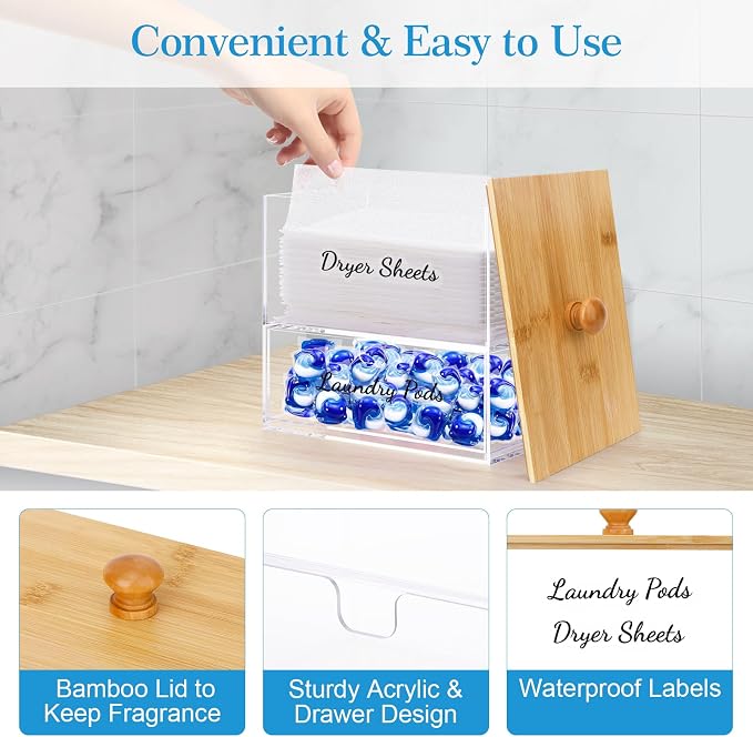 JYPS 1+1 Acrylic Dryer Sheet Holder - Image 3