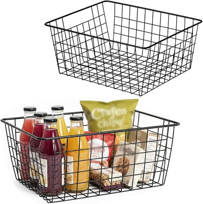 Kitchen Wire Baskets Farmhouse Decor Metal Food Storage Organizer, Household by Aeggplant