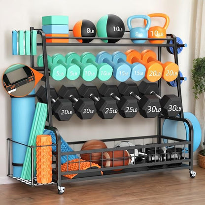 4-Tier Dumbbell Rack Weight Stand by Gyfimoie
