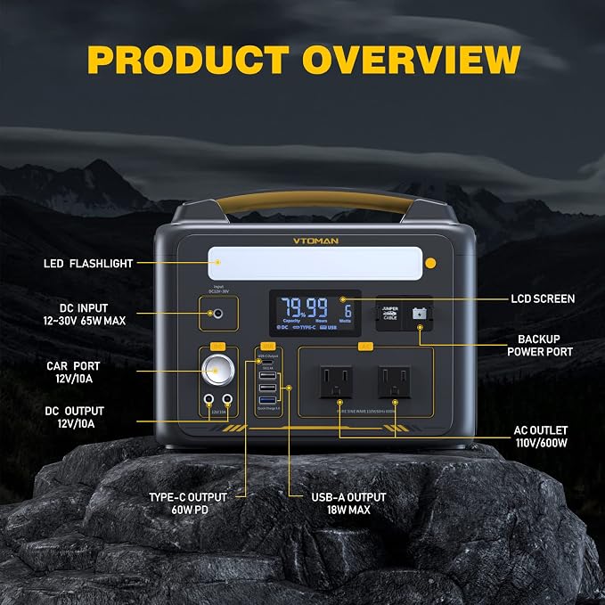 VTOMAN 939Wh Portable Power Station Bundle - Image 7