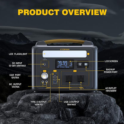 VTOMAN Jump 600X Portable Power Station - Image 5