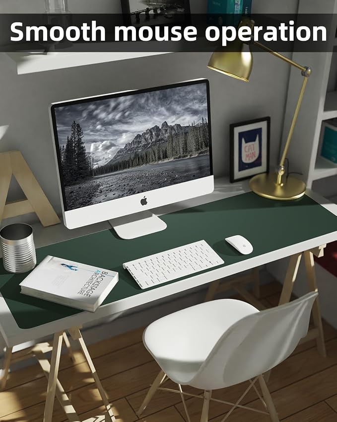 Extra Large Desk mat, Leather Desk Pad Protector, Office Desk Mat, Mouse Pad - Image 4