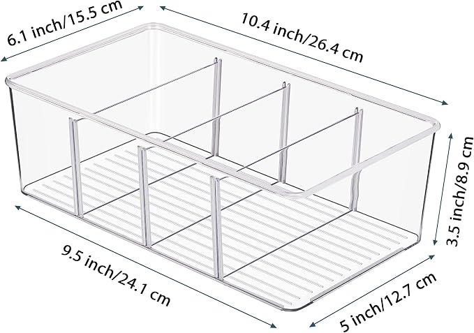 Vtopmart 2 Pack Food Storage Organizer Bins, Cabinet Organization and Storage - Image 3