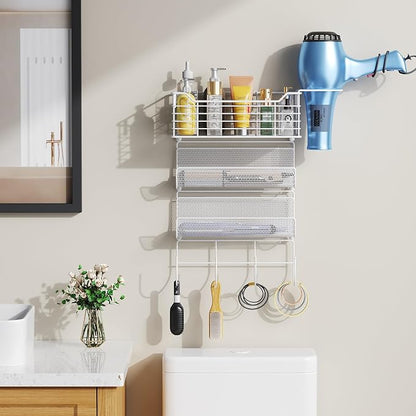 VITVITI Metal Hair Tool Organizer Wall Mount, Hair Dryer Holder - Image 2
