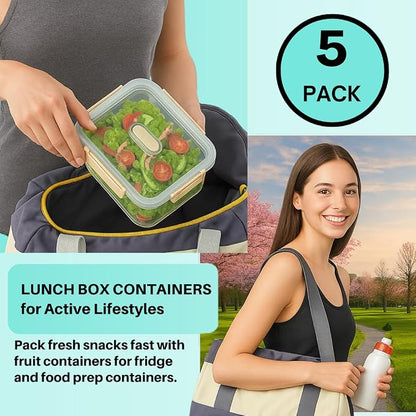 5-Pack Fruit Containers for Fridge Keep Fresh – Airtight Food Containers - Image 7
