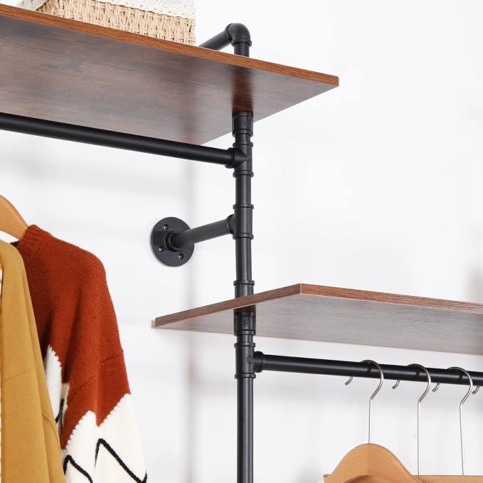 Industrial Pipe Clothing Rack - Image 5