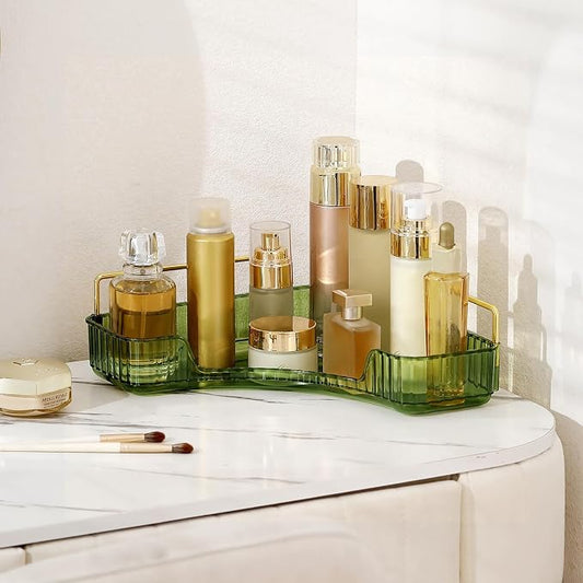 Corner Bathroom Countertop Organizer, Vanity Organizer Trays by INVSSENEORGANIZERS