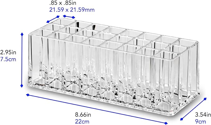 byAlegory Acrylic Lip Gloss Organizer & Beauty Makeup Holder | 24 Space - Image 5
