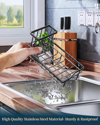 Consumest Sink Caddy, Kitchen Sponge Holder - Image 5