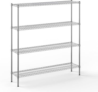 14" Deep x 60" Wide x 64" Height Wire Shelving Kit | 4-Tier | NSF Commercial by Regal+Altair