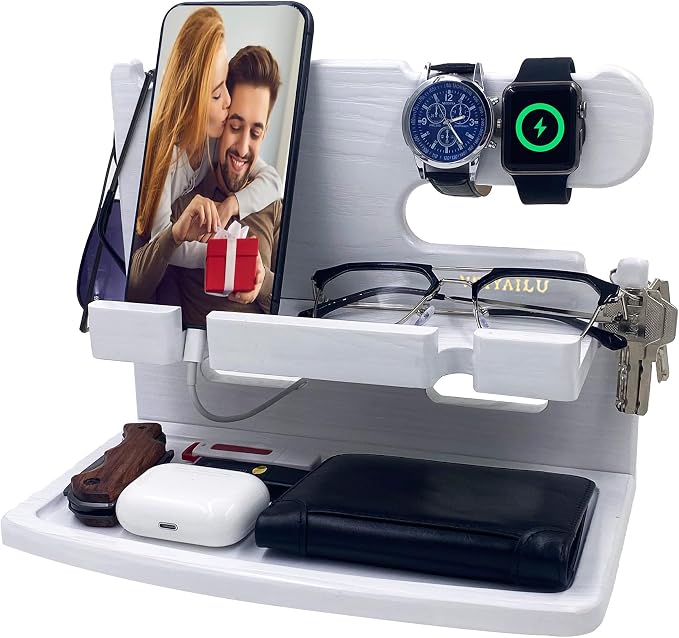 Gifts for Women Girlfriend Him Men Dad Husband Boyfriend Nightstand Organizer by VEIYAILUGiftsForMen