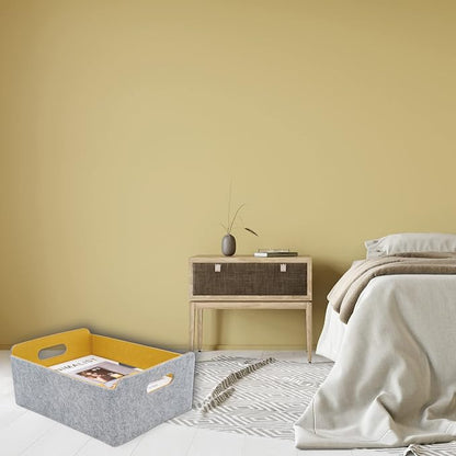 Welaxy Storage Baskets Collapsible Felt Storage bin Foldable Shelf Drawers - Image 4