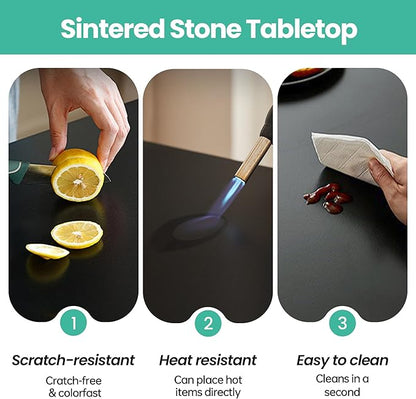 19.7" Lazy Susan Turntable – 360° Sinteredstone Silent Anti-Slip Turntable - Image 7