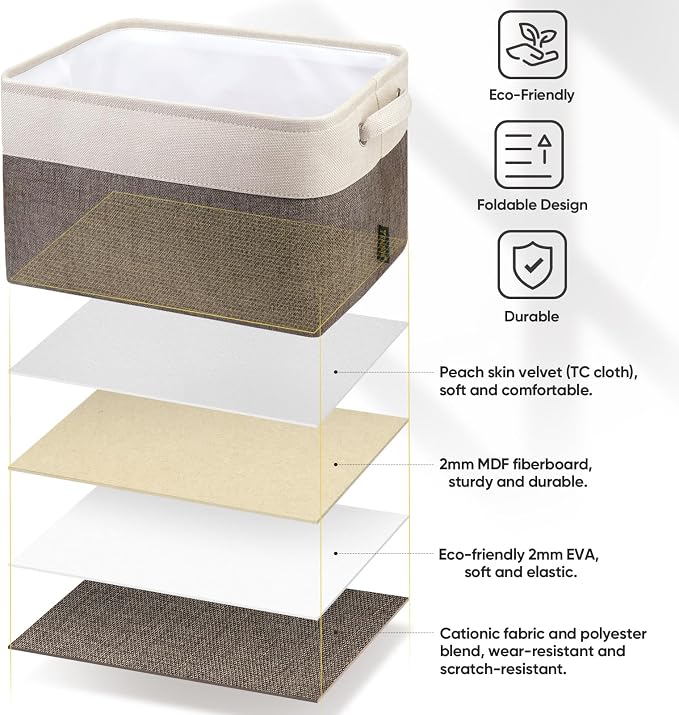 BALEINE 4 Pack Fabric Storage Bins - Image 5