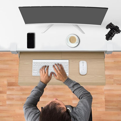 ETHU Keyboard Tray Under Desk, Pull Out Keyboard & Mouse Tray - Image 5