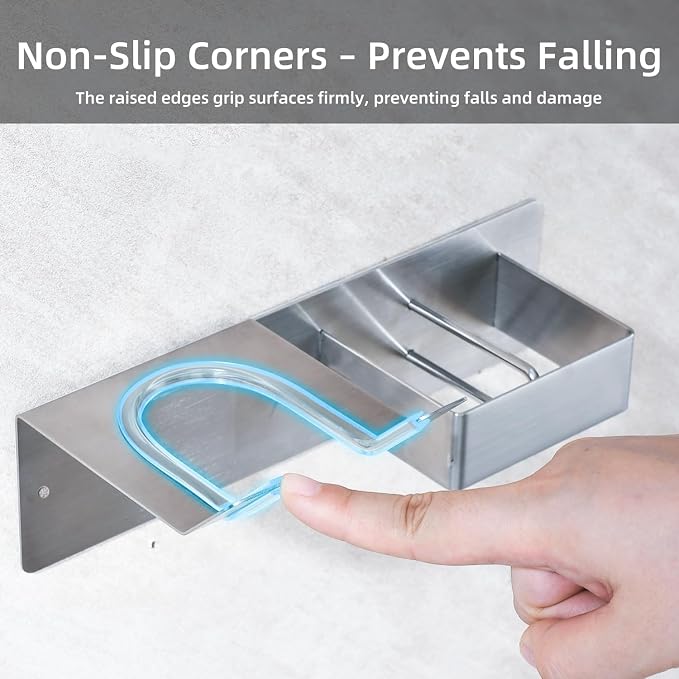 Hair Dryer and Straightener Holder, Upgraded Hair Straightener Holder - Image 4