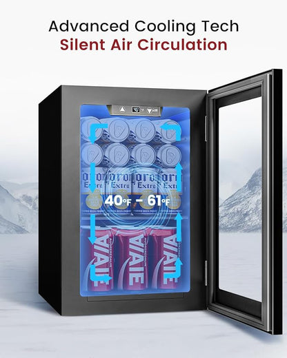 24 Cans Beverage Refrigerator Cooler - Image 7