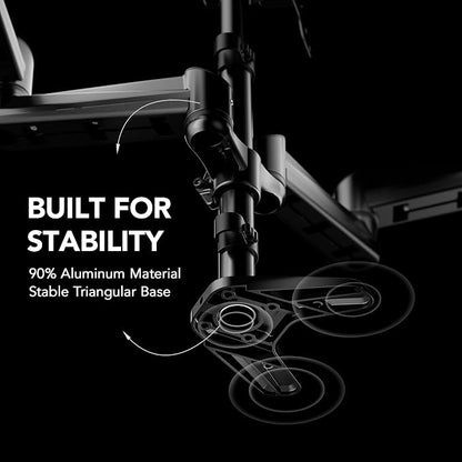 HUANUO Triple Monitor Mount for 17 to 32 inch Screens, Adjustment Triple - Image 4