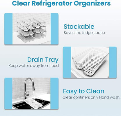 Fridge Organizers and Storage, 10 Pack Organizer Bins - Image 4
