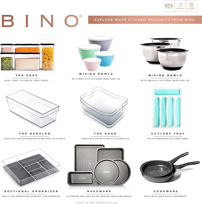 BINO | Stackable Plastic Storage Bins, Medium - Image 8