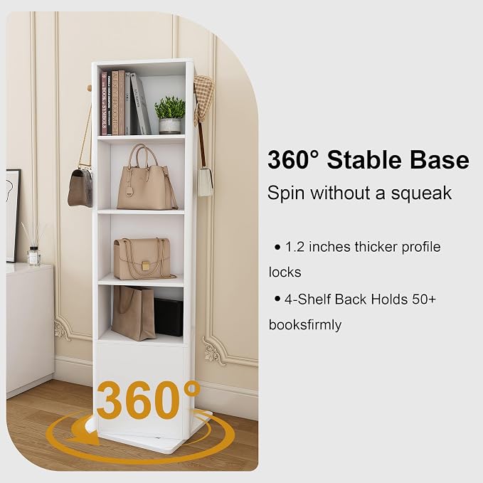 Montary 360° Rotating Makeup & Jewelry Cabinet - Image 6