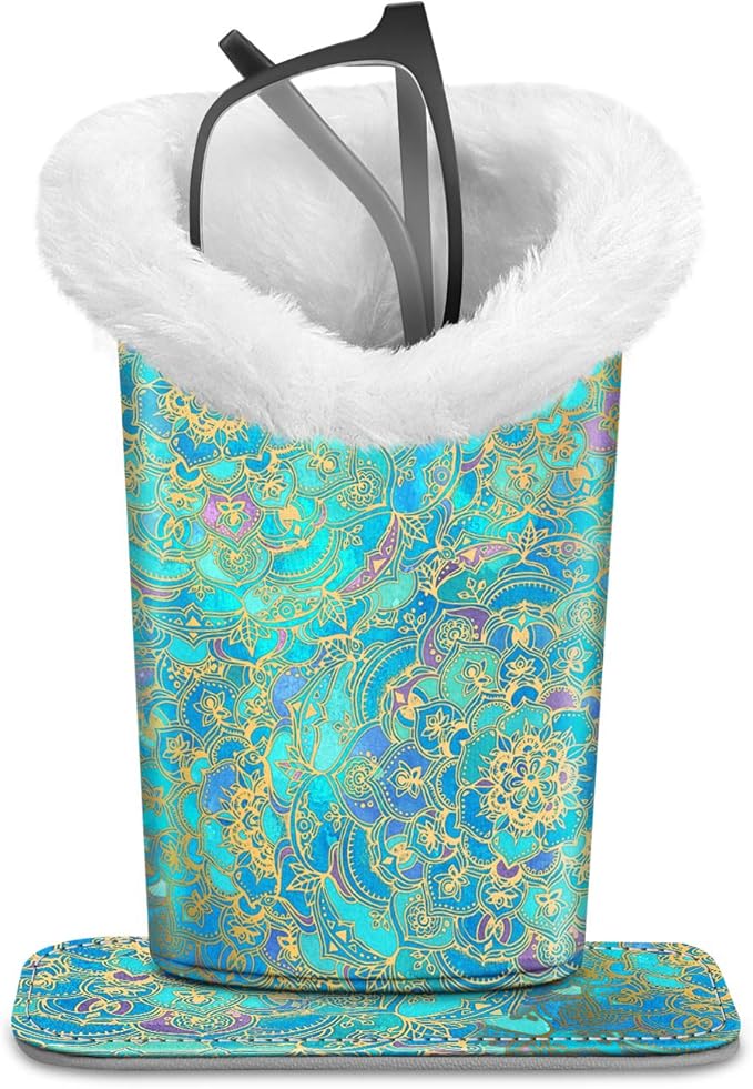 Fintie Plush Lined Eyeglasses Holder, Glasses Stand Case, Anti-scratch Glasses by Fintie