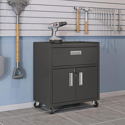 Manhattan Comfort Fortress Storage Units, Charcoal Gray - Image 2