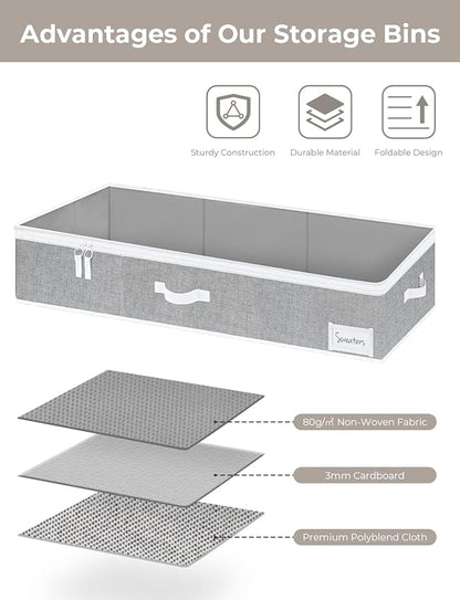 StorageWorks Large Under Bed Storage Containers - Image 6