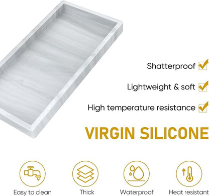 Silicone Bathroom Tray, Shatterproof Silicone Tray - Image 5