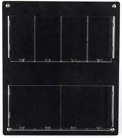 Displays2go Acrylic Wall Mounted Magazine Rack, 4-8 Adjustable Pockets - Image 4