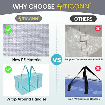 TICONN 2 Pack Extra Large Moving Bags - Image 4