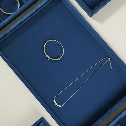 Velvet Stackable Jewelry Display Flat Tray - Image 5