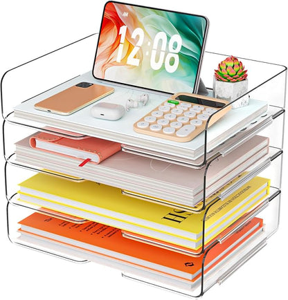 YKLSLH 4 Trays Paper Organizer Letter Tray by YKLSLH