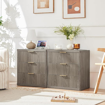 LEYAOYAO 23" Wide Fluted Night Stand - Image 3
