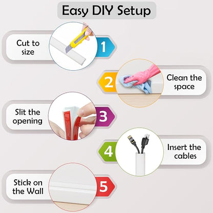 Rubber Bond TV Cord Hider Cable Protector - Image 7