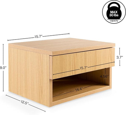 JONATHAN Y NST2002C Ettore 15.71" Mid-Century Modern Floating Wall Mounted - Image 2