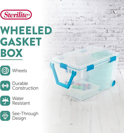 Sterilite 3-Pack Gasket Box, Weather-Resistant Storage Bins - Image 3