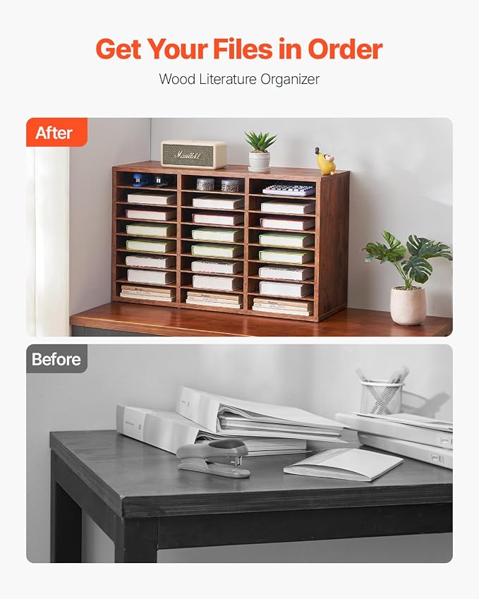 VEVOR Literature Organizer, 24 Compartments Office Mailbox - Image 4