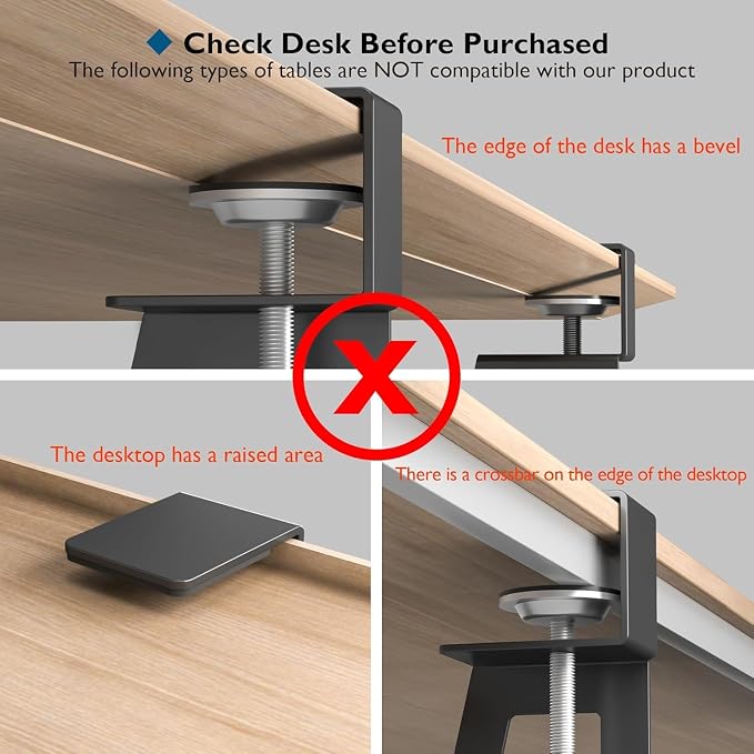 BONTEC Keyboard Tray Under Desk, Pull Out Keyboard & Mouse Tray - Image 5