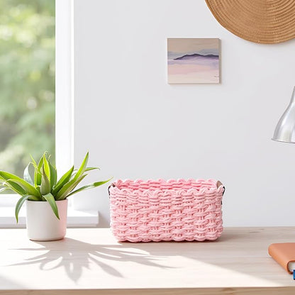 Small baskets for Organizing, Cute woven Storage basket - Image 3