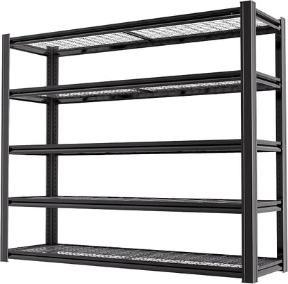 62" W x 24" D x 84" H Garage Shelving Heavy Duty Metal Shelving 3500LBS Storage by LIJIUHOME