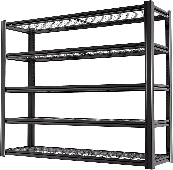 62" W x 24" D x 72" H Garage Shelving Heavy Duty Metal Shelving 3500LBS Storage by LIJIUHOME