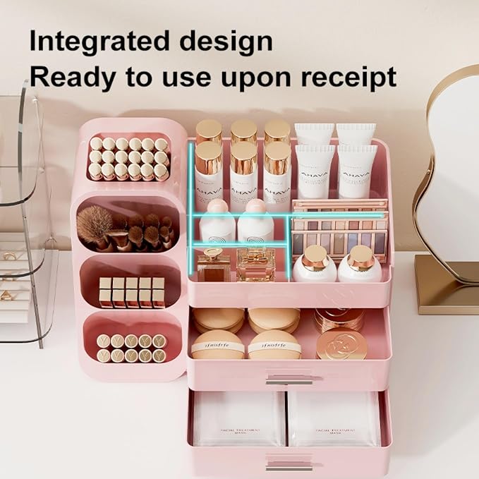 Makeup Organizer with Drawers, Large Capacity Countertop Organizer - Image 6