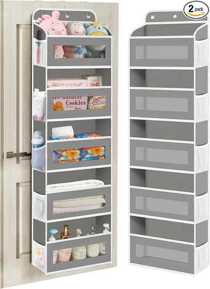 Over The Door Organizer, 5 Shelves Closet Door Hanging Organizer by StrongandOrganizer