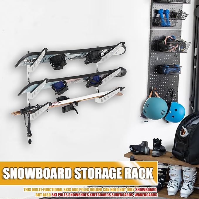 Snowboard Wall Racks, Adjustable Storage Rack - Image 3