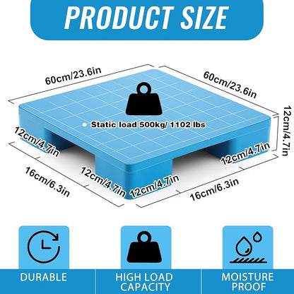 1 Pcs Plastic Pallet for Basement Storage Easy Stack Lightweight Floor Pallet - Image 2